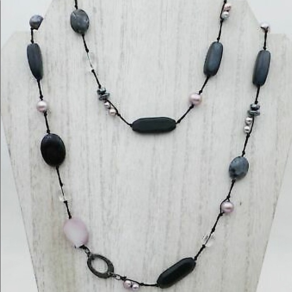 Silpada “Downtown” Long Beaded Necklace/Bracelet